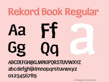 Rekord Book Regular 001.000图片样张