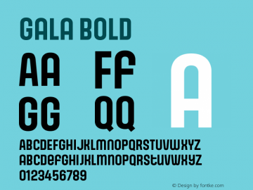 Gala Bold Version 2.001图片样张