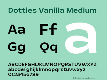 Dotties Vanilla Medium Version 1.000;Dotties Chocolate图片样张