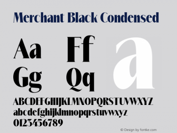 Merchant-BlackCondensed Version 1.000图片样张