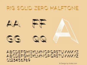 Rig Solid Zero Halftone Version 1.000;PS 001.000;hotconv 1.0.88;makeotf.lib2.5.64775图片样张