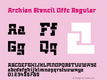 Archian Stencil Offc Version 7.504; 2010; Build 1001图片样张
