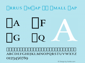 Arrus SmCap BT Small Cap Version 1.01 emb4-OT图片样张