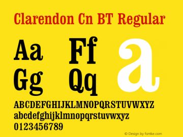 Clarendon Cn BT Version 1.01 emb4-OT图片样张