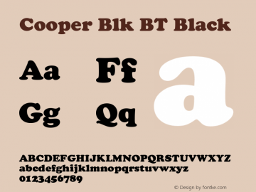 Cooper Blk BT Black Version 1.01 emb4-OT图片样张