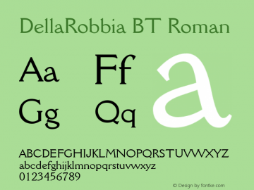 DellaRobbia BT Roman Version 1.01 emb4-OT图片样张