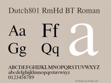 Dutch801 RmHd BT Roman Version 1.01 emb4-OT图片样张