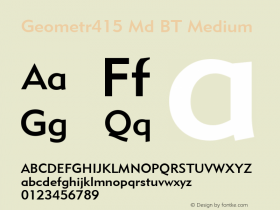 Geometr415 Md BT Medium Version 1.01 emb4-OT图片样张