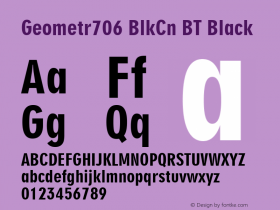 Geometr706 BlkCn BT Black Version 1.01 emb4-OT图片样张