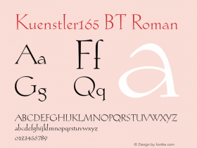 Kuenstler165 BT Roman Version 1.01 emb4-OT图片样张