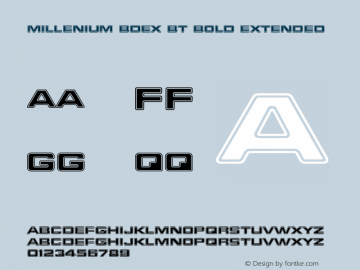 Millenium BdEx BT Bold Extended Version 1.01 emb4-OT图片样张