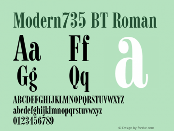 Modern735 BT Roman Version 1.01 emb4-OT图片样张