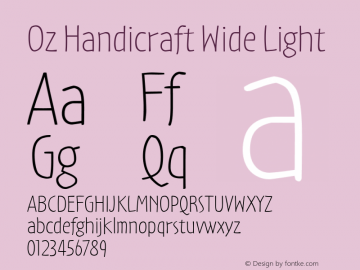 Oz Handicraft Wide Light Version 1.00图片样张