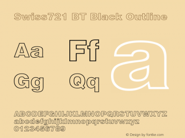 Swiss 721 Black Outline Version 5.0图片样张