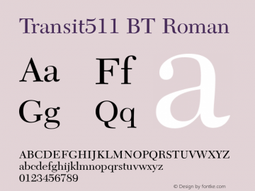 Transit511 BT Roman Version 1.01 emb4-OT图片样张