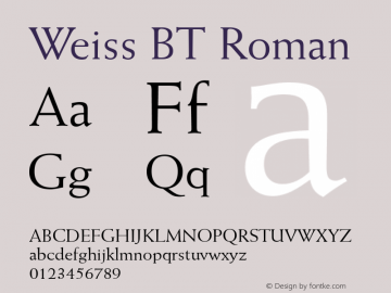 Weiss BT Roman Version 1.01 emb4-OT图片样张