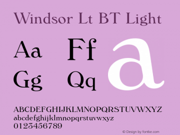 Windsor Lt BT Light Version 1.01 emb4-OT图片样张