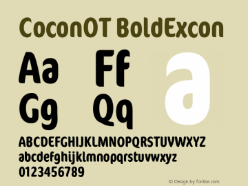 CoconOT-BoldExcon Version 7.504; 2007图片样张