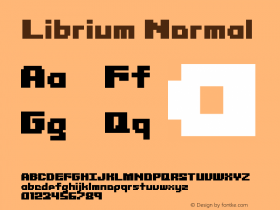 Librium Normal Version 001.000 Font Sample