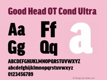 Good Head OT Cond Ultra Version 7.60图片样张