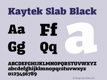 Kaytek Slab Black Version 1.00图片样张