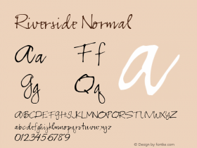 Riverside Normal 1.000 Font Sample