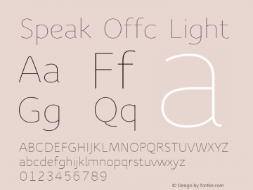 Speak Offc Light Version 7.504; 2009; Build 1021图片样张