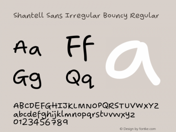 Shantell Sans Irregular Bouncy Regular Version 1.006;[9816181b4]图片样张