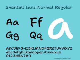 Shantell Sans Normal Medium Version 1.006;[559af2be0]图片样张