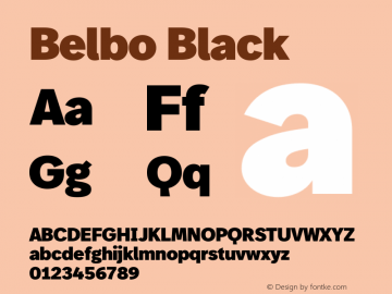 Belbo Black Version 1.200 | web-ttf图片样张