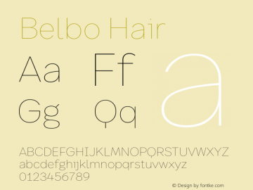 Belbo Hair Version 1.200 | web-ttf图片样张