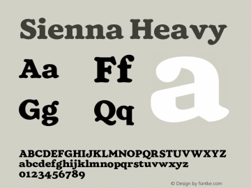 Sienna Heavy Version 1.100;FEAKit 1.0图片样张