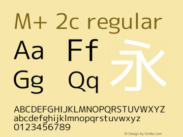 M+ 2c regular 图片样张