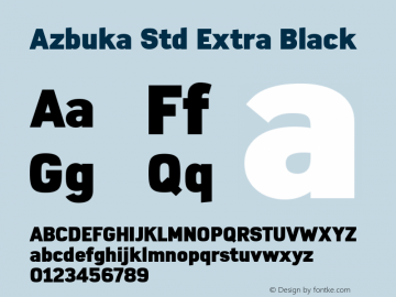 Azbuka Std Extra Black Version 1.000图片样张