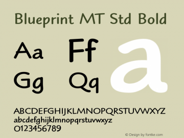 Blueprint MT Std Bold Version 1.00 Build 1000图片样张