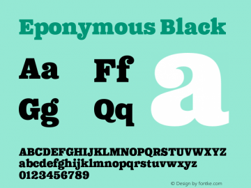 Eponymous Black Version 2.100;FEAKit 1.0图片样张