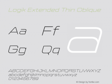Logik Extended Thin Oblique Version 1.100;FEAKit 1.0图片样张