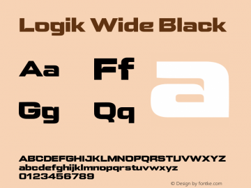 Logik Wide Black Version 1.100;FEAKit 1.0图片样张