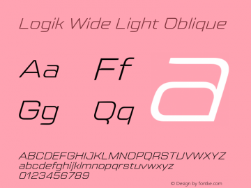 Logik Wide Light Oblique Version 1.100;FEAKit 1.0图片样张