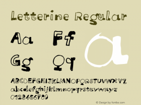 Letterine Regular 001.000图片样张