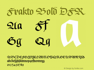 Frakto DFR Bold Version 1.001图片样张