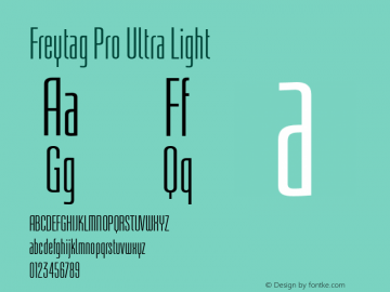 FreytagPro-UltraLight Version 1.01图片样张