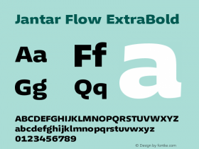 JantarFlow-ExtraBold Version 1.00图片样张