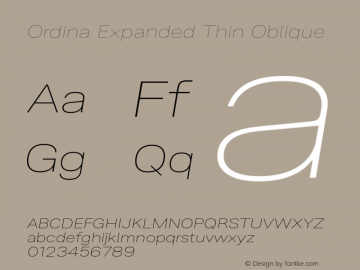 Ordina Expanded Thin Oblique Version 1.007;FEAKit 1.0图片样张