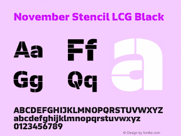 November Stencil LCG Black Version 2.068图片样张