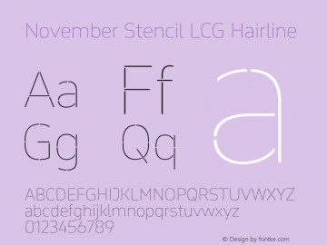 November Stencil LCG Hairline Version 2.068图片样张