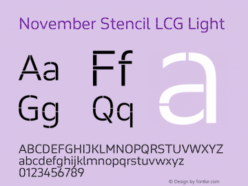 November Stencil LCG Light Version 2.068图片样张