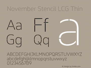 November Stencil LCG Thin Version 2.068图片样张