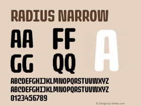 Radius Narrow Version 1.000;FEAKit 1.0图片样张