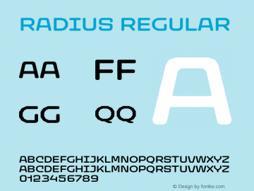 Radius Regular Version 1.000;FEAKit 1.0图片样张